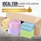 Exquisite 350 Pcs Plastic Plates for Party – Disposable Plates Set – 50 Each of 9" Dinner Plates, 7" Dessert Plates, Plastic Cups, Napkins & Plastic Cutlery – Plastic Dinnerware by Party Solids